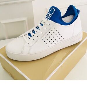 Michael Kors Ace Women’s Sneakers.
Leather Grecian Blue/White Size 11 New in Box